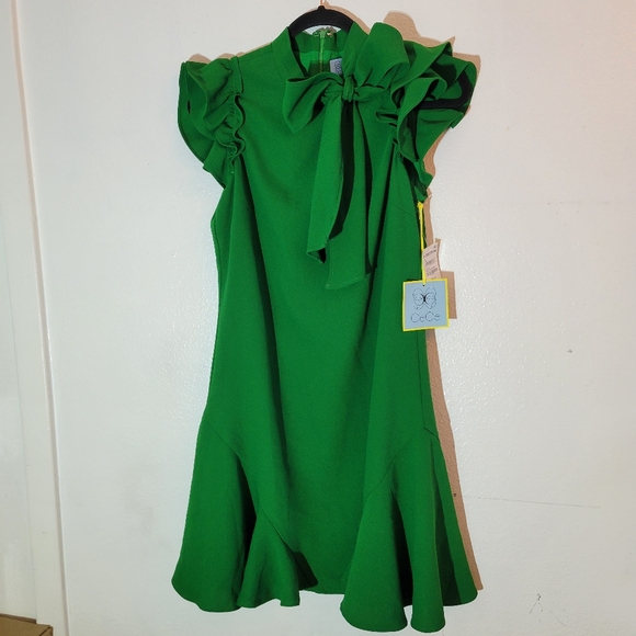 Cece Green Dress - Picture 1 of 7